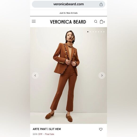 Veronica Beard Arte Pants w/slit 🆕 sz 8 - Picture 14 of 14